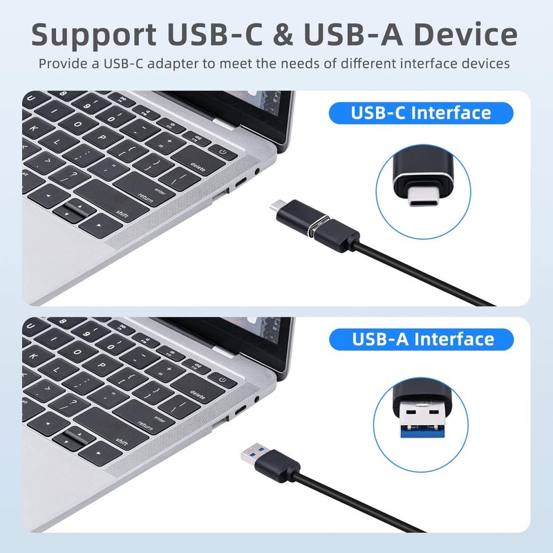 Mcbazel بطاقة التقاط الفيديو 4K HDMI USB C، جهاز التقاط الفيديو للبث المباشر/الألعاب/التسجيل، بطاقة التقاط HDMI إلى USB C بدقة 1080p 60fps مع محول، متوافقة مع OBS/PS5/Switch/PC/Mac - Image 5